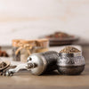 Black Pepper and Spice Grinder, Manual Pepper Mill with Handle - CRYSTALIA GLASS